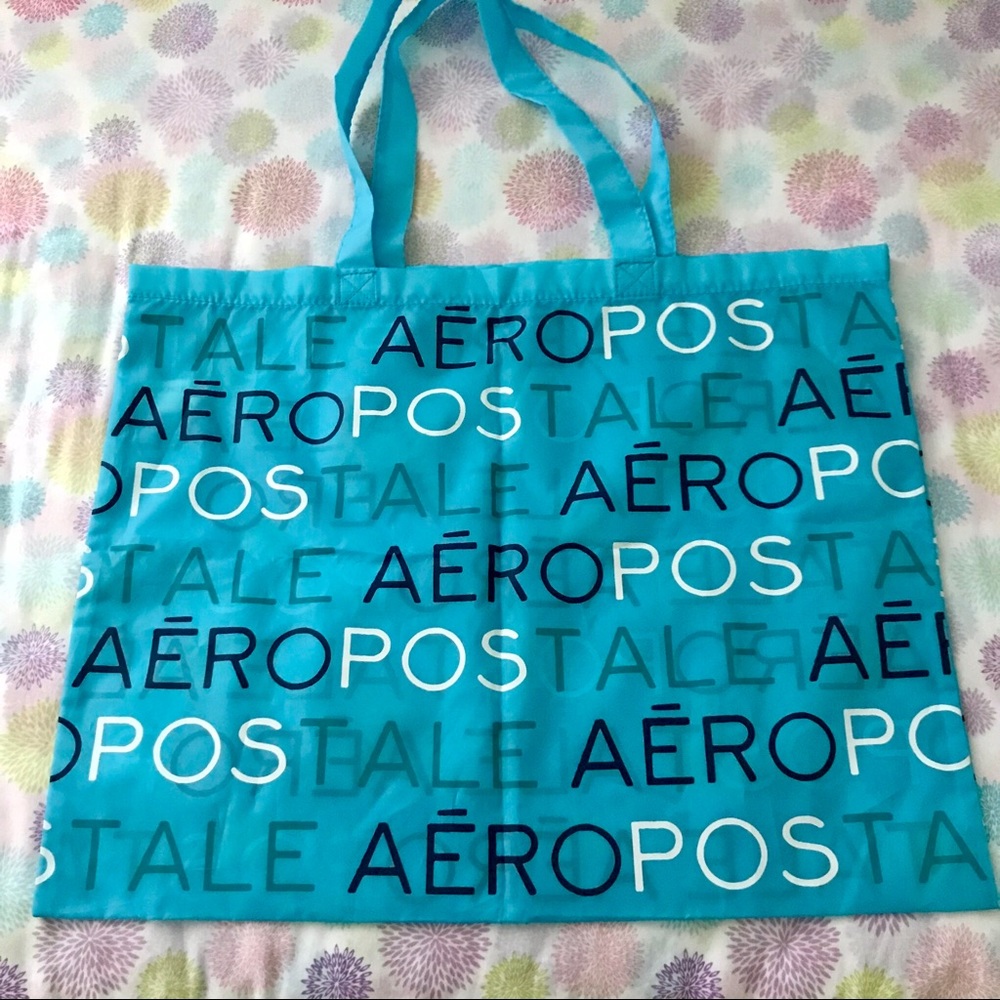NWOT Aeropostale Aqua Logo Tote Bag